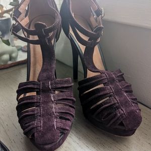 Joie High heels real suede high heels, size 37(us 6.5)